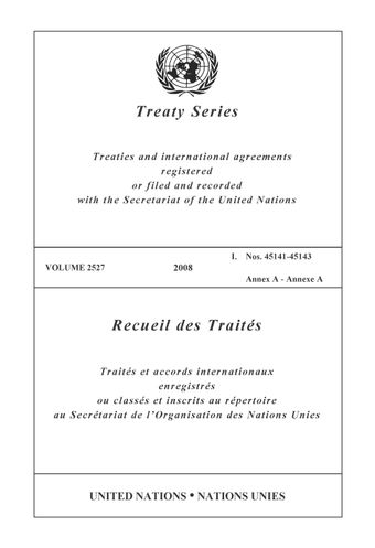 image of Treaty Series 2527