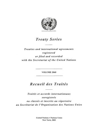image of Treaty Series 2060