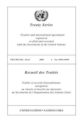 image of Treaty Series 2562
