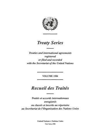 image of Treaty Series 1584