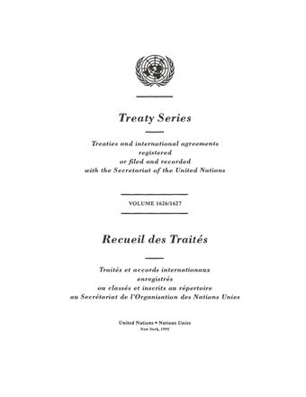 image of Treaty Series 1626/1627