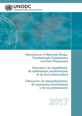image of Fabricación de estupefacientes, de sustancias sicotrópicas y de sus precursores 2017