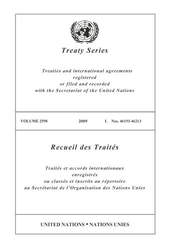 image of Treaty Series 2598