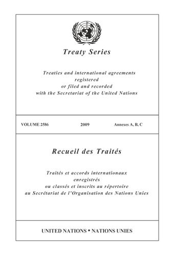 image of Treaty Series 2586