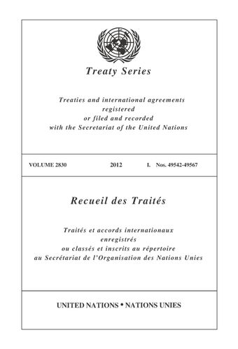 image of Treaty Series 2830