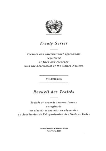 image of Treaty Series 2306