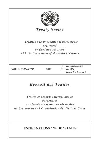 image of Treaty Series 2746-2747