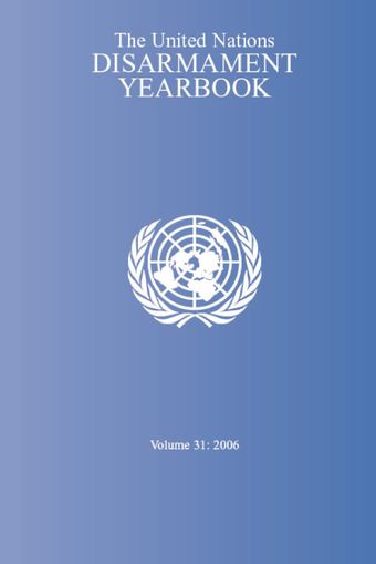 image of United Nations Disarmament Yearbook 2006