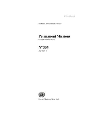image of Permanent Missions to the United Nations, No. 305