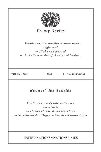 image of Treaty Series 2601