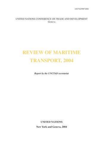image of Review of Maritime Transport 2004