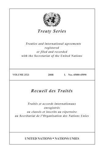 image of Treaty Series 2523