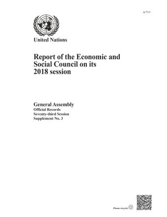 image of Report of the Economic and Social Council on its 2018 Session