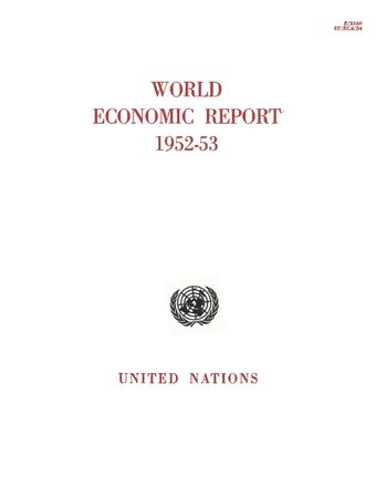image of World Economic Report 1952–1953