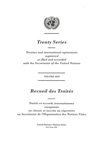 image of Treaty Series 1625