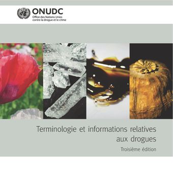 image of Terminologie et informations relatives aux drogues
