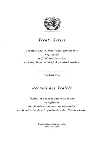 image of Treaty Series 2294