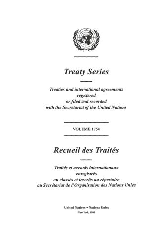 image of Treaty Series 1754