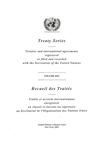 image of Treaty Series 2031
