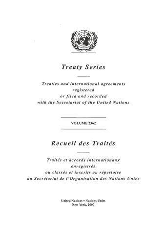 image of Treaty Series 2362