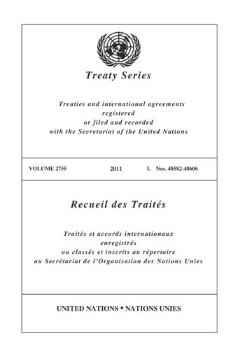image of Treaty Series 2755