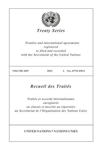 image of Treaty Series 2849