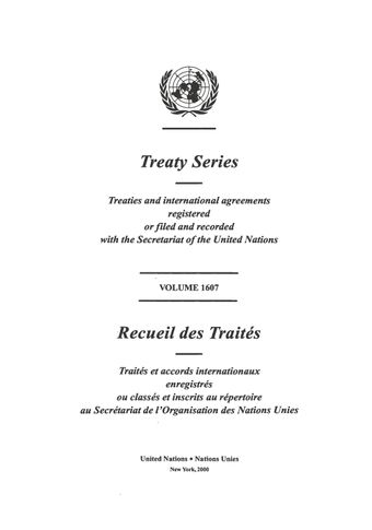 image of Treaty Series 1607