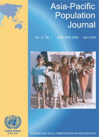 Asia-Pacific Population Journal, Vol. 21, No. 1, April 2006