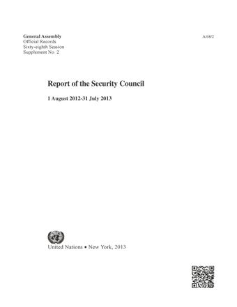 image of Report of the Security Council for 2013