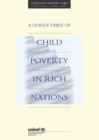 image of A League Table of Child Poverty in Rich Nations