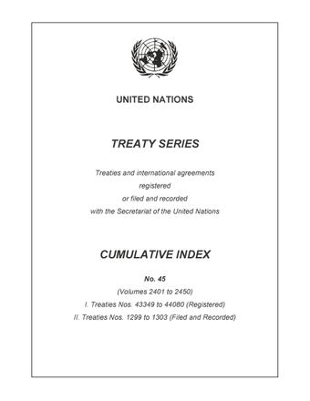 image of Treaty Series Cumulative Index No. 45