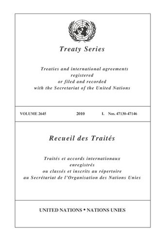 image of Treaty Series 2645