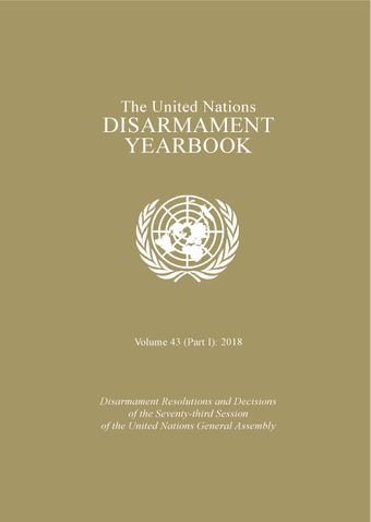 image of United Nations Disarmament Yearbook 2018: Part I