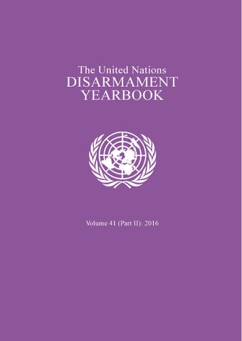image of United Nations Disarmament Yearbook 2016: Part II