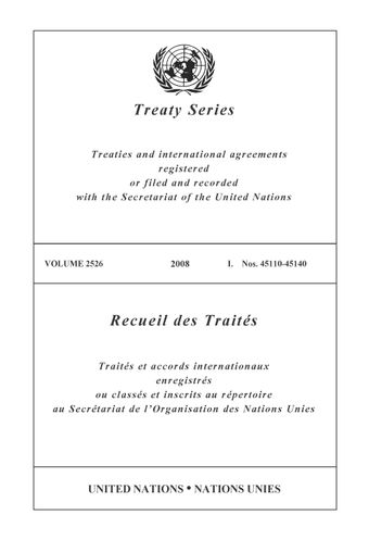 image of Treaty Series 2526