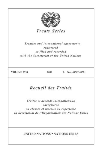 image of Treaty Series 2754