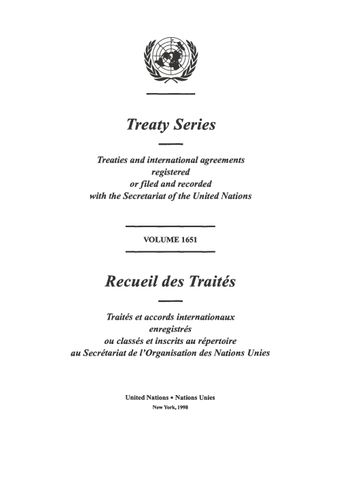 image of Treaty Series 1651