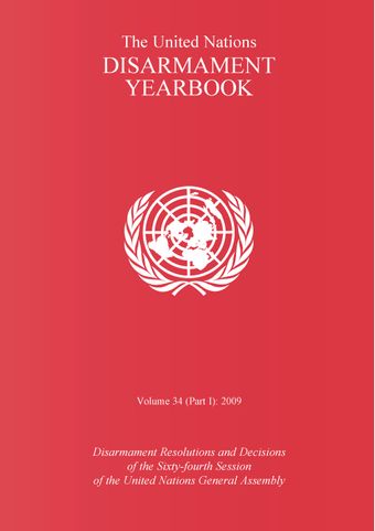 image of United Nations Disarmament Yearbook 2009: Part I