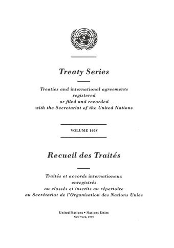 image of Treaty Series 1608