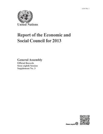 image of Report of the Economic and Social Council for 2013