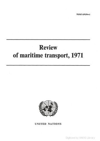 image of Review of Maritime Transport 1971