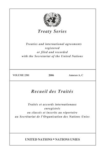 image of Recueil des Traités 2381