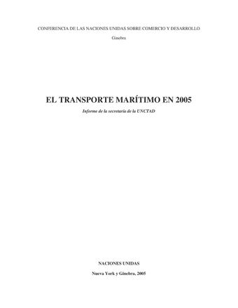 image of El Transporte Marítimo en 2005