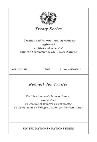image of Treaty Series 2430