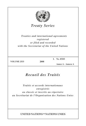 image of Recueil des Traités 2533