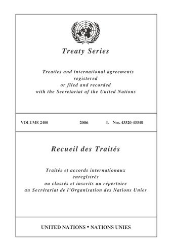 image of Treaty Series 2400