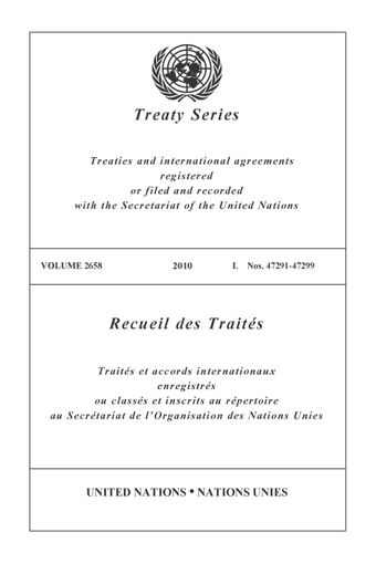 image of Treaty Series 2658