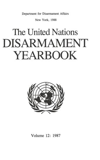 image of United Nations Disarmament Yearbook 1987
