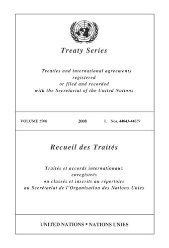 image of Treaty Series 2508