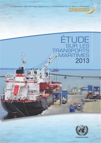 image of Etudes sur les transports maritimes 2013